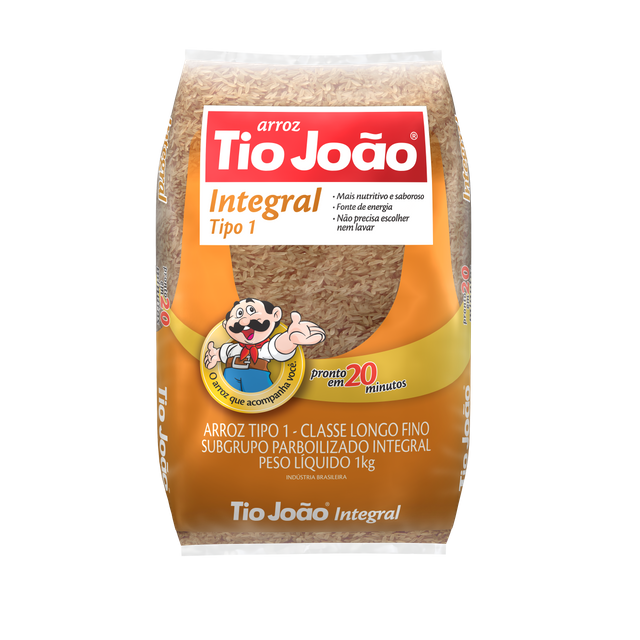 ARROZ INTEGRAL TIO JOÃO TIPO 1 1KG