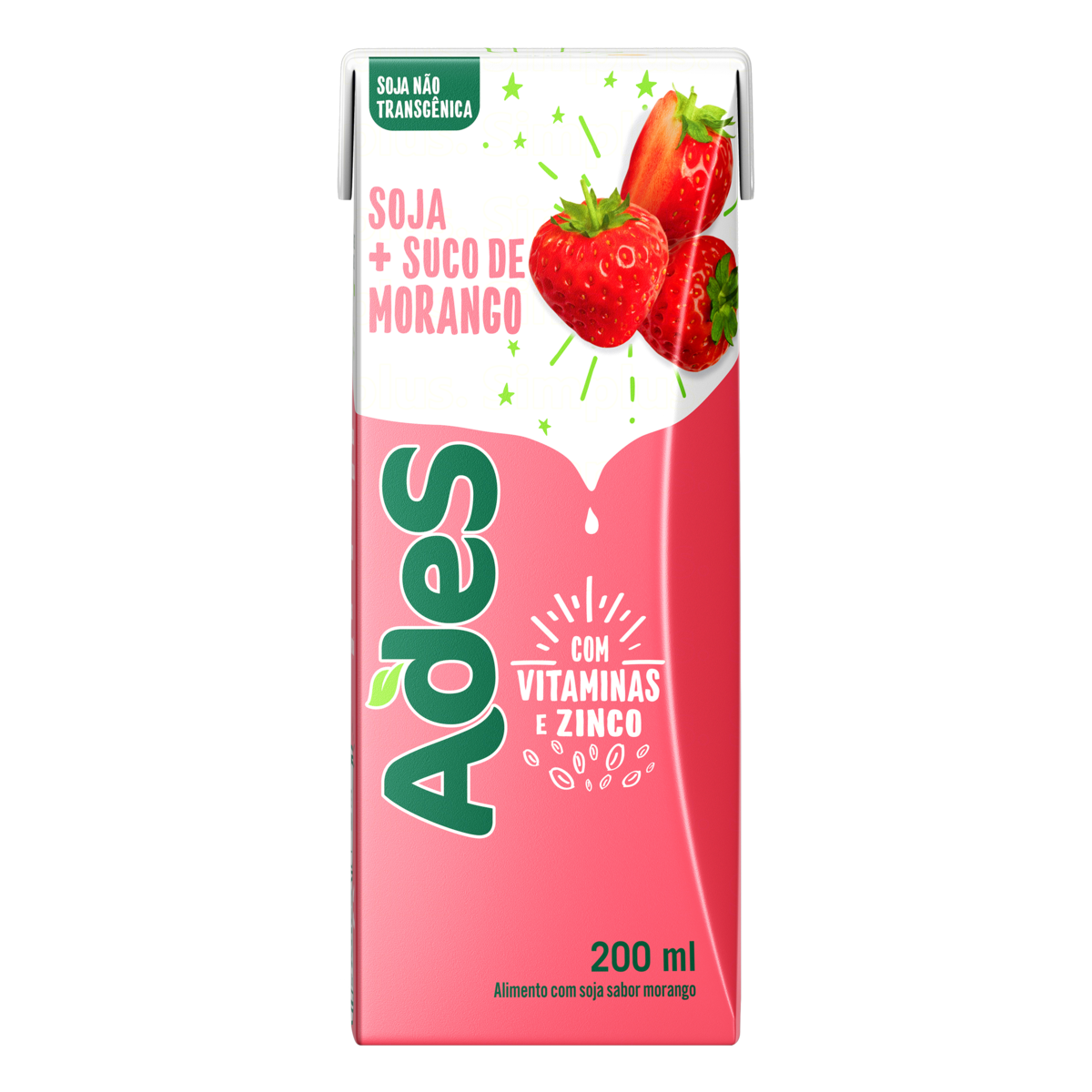 SUCO DE MORANGO ADES TP 200ML