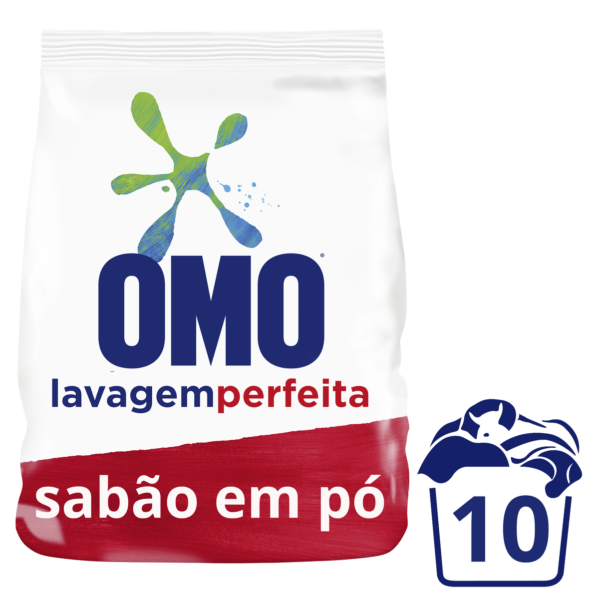 LAVA-ROUPAS PÓ OMO LAVAGEM PERFEITA PACOTE 800G