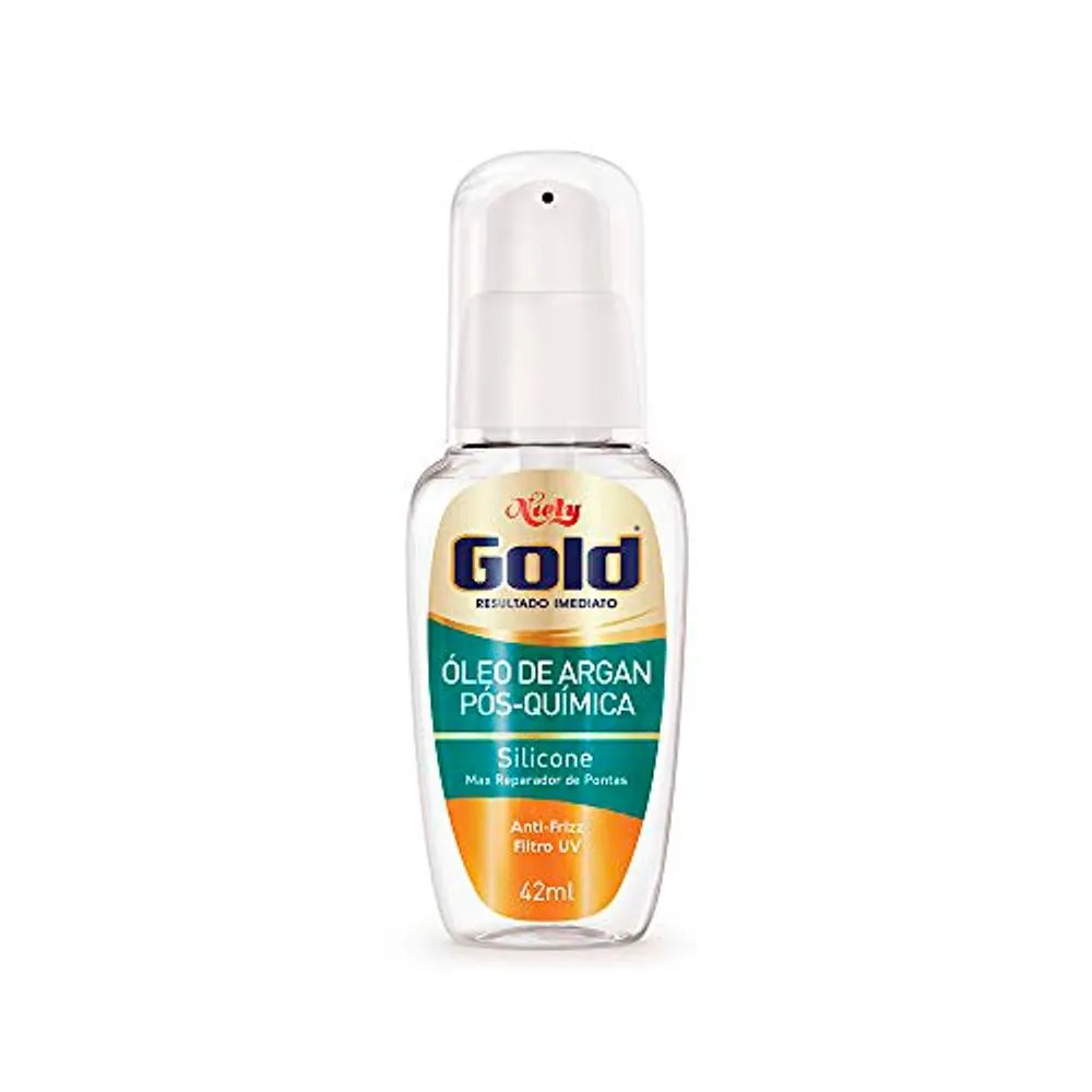 REPARADOR DE PONTAS SILICONE ÓLEO DE ARGAN PÓS-QUÍMICA NIELY GOLD FRASCO 42ML