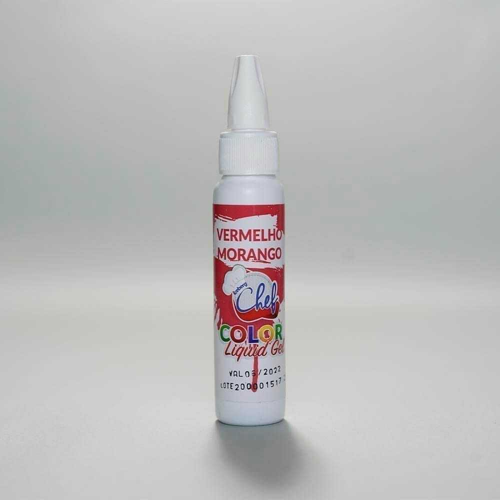 COR.LIQUIGEL CHEF VERM.MORANGO EXT.F.25G