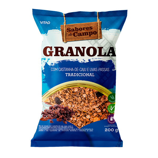 GRANOLA TRADICIONAL SABORES DO CAMPO 200G