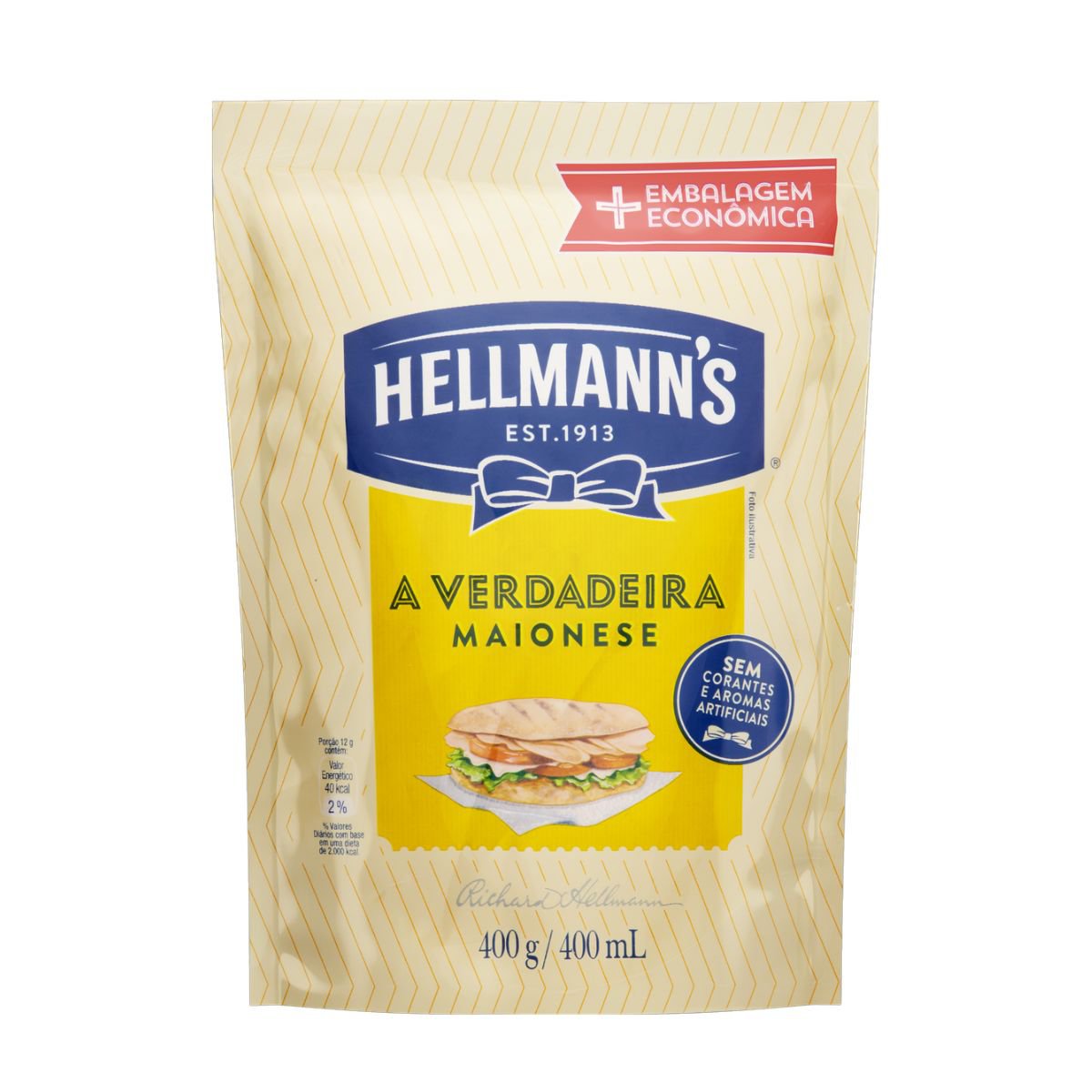 MAIONESE HELLMANNS SACHÊ 400G