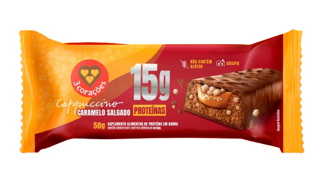 BARRA PROTEICA 3 CORACOES CAP.CARA/SALG 50G 0