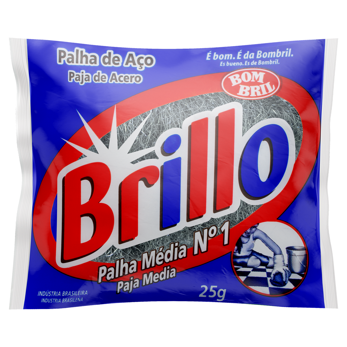 ESPONJA AÇO MÉDIA Nº 1 BRILLO 25G