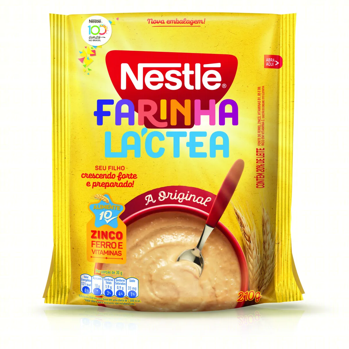 FARINHA LÁCTEA ORIGINAL NESTLÉ SACHÊ 210G