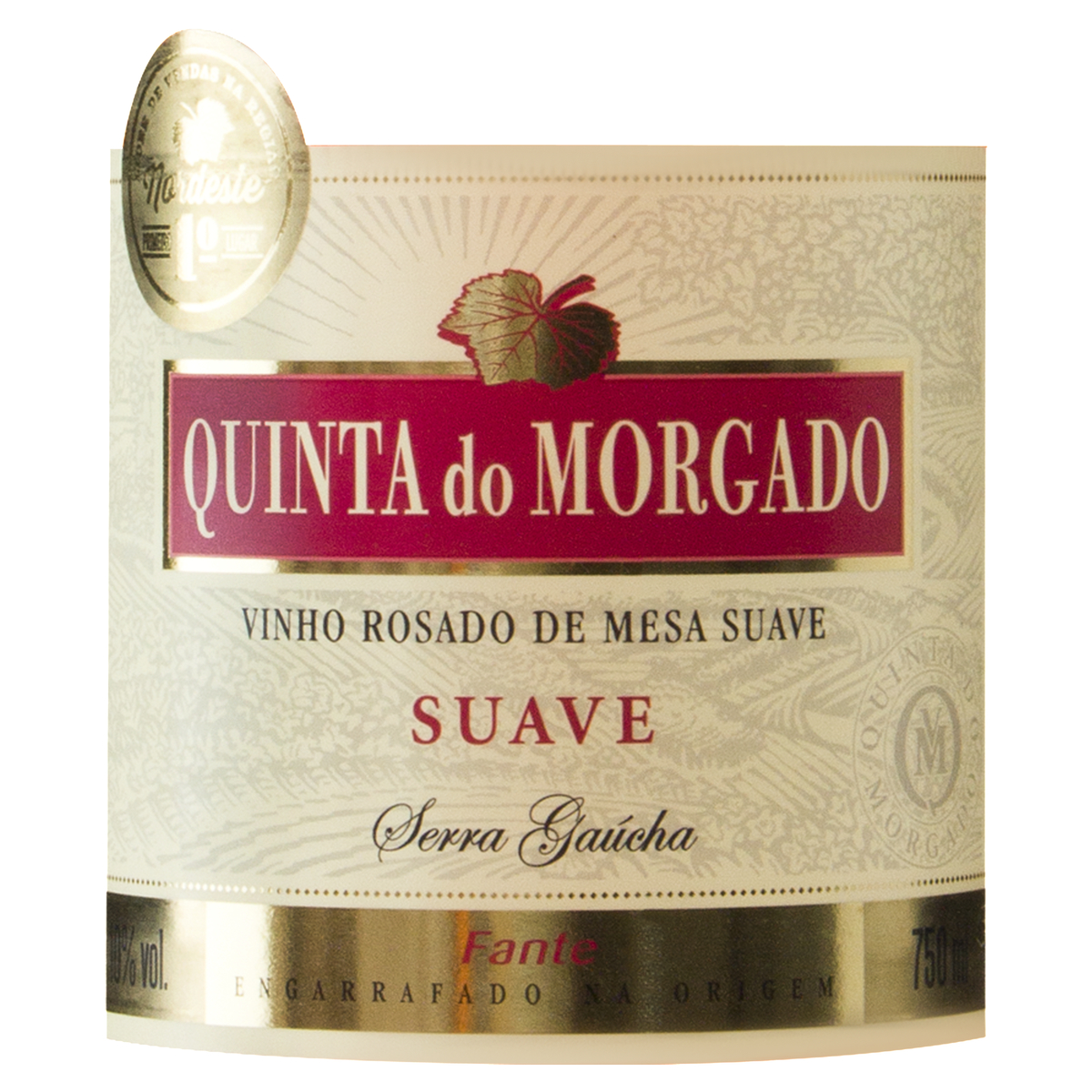 VINHO BRASILEIRO ROSÉ SUAVE QUINTA DO MORGADO SERRA GAÚCHA GARRAFA 750ML