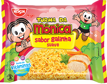 MACARRÃO INSTANTÂNEO LÁMEN GALINHA SUAVE TURMA DA MÔNICA NISSIN MIOJO PACOTE 85G 0