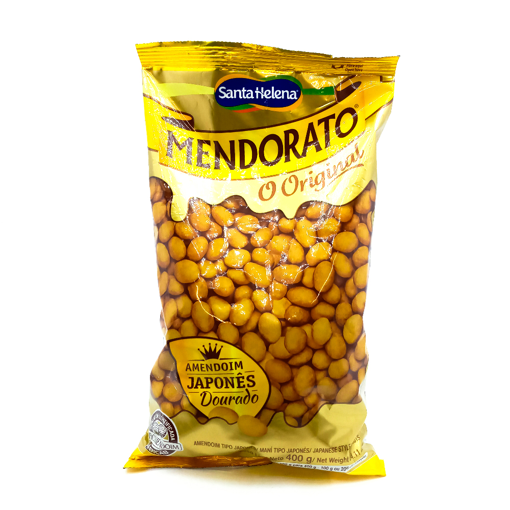 AMENDOIM JAPONÊS ORIGINAL MENDORATO PACOTE 400G 0