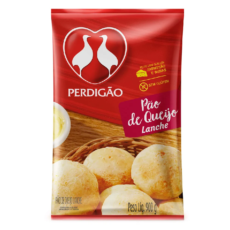 PÃO DE QUEIJO CONGELADO LANCHE PERDIGÃO PACOTE 900G 0