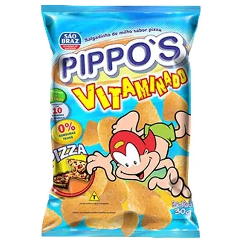 SALGADO PIPOCA PIPPOS PIZZA 30G