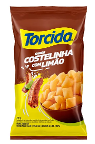 SALGADINHO DE TRIGO COSTELINHA COM LIMÃO TORCIDA PACOTE 35G 0