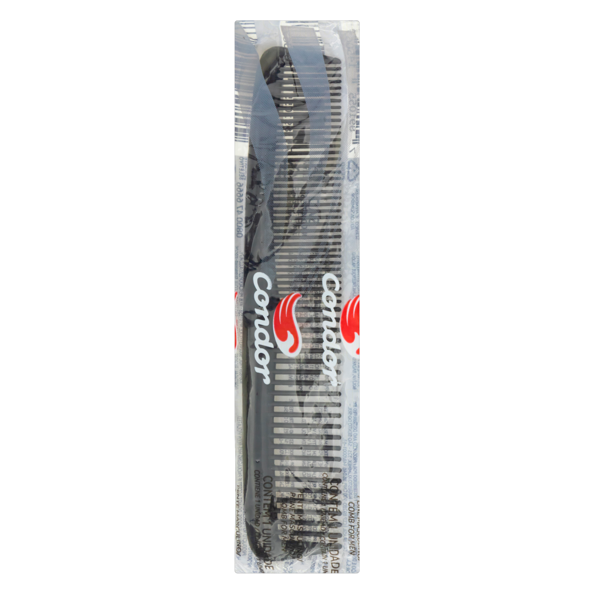 PENTE PARA CABELO MASCULINO PRETO CONDOR
