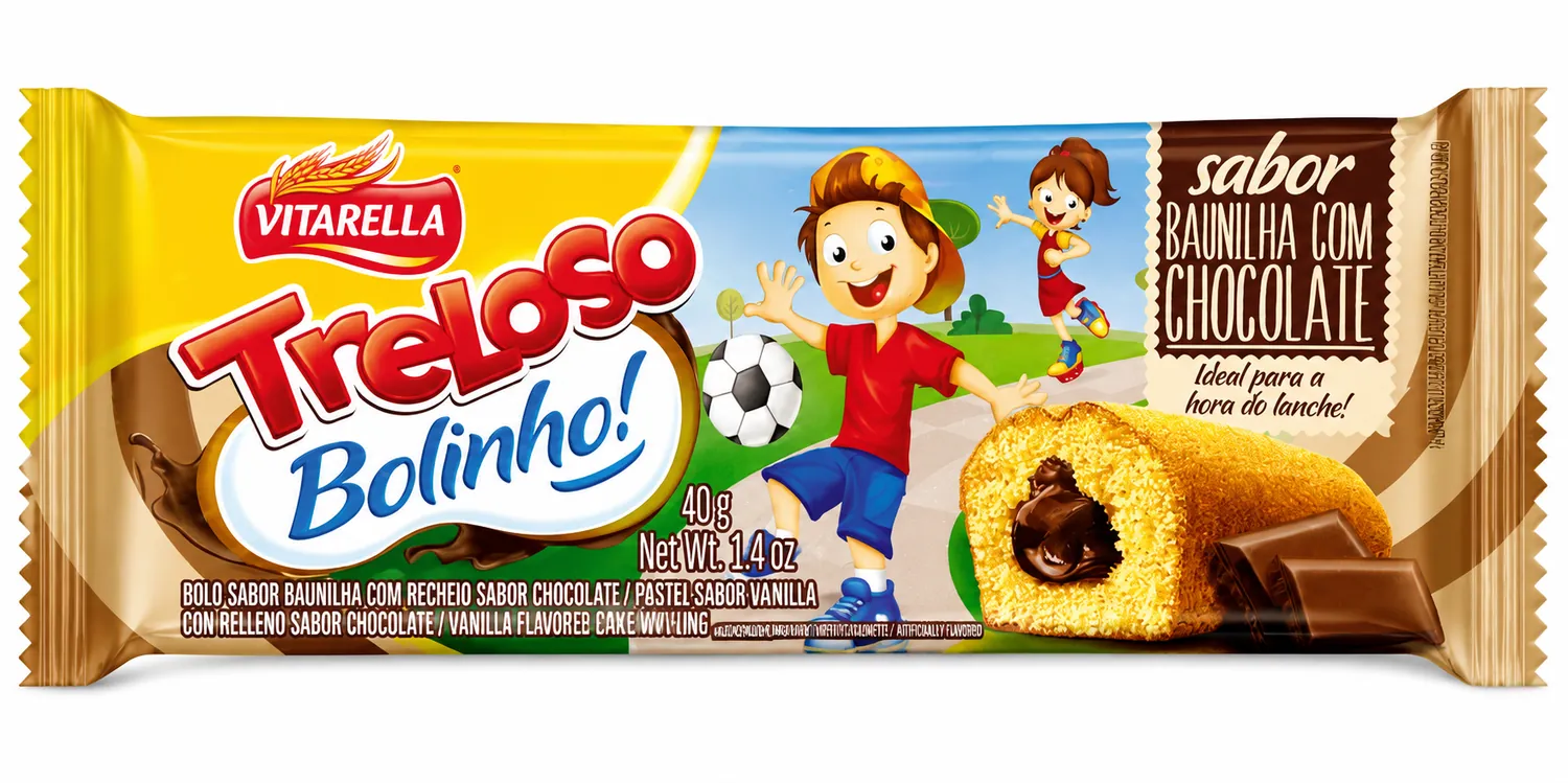 BOLINHO TRELOSO BAUNILHA CHOCOLATE 40G