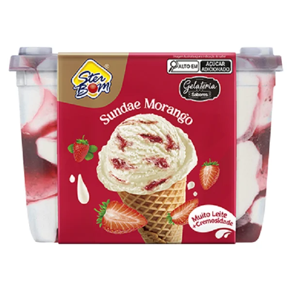 SORVETE STER BOM GELAT, SUNDAE MOR, . 0