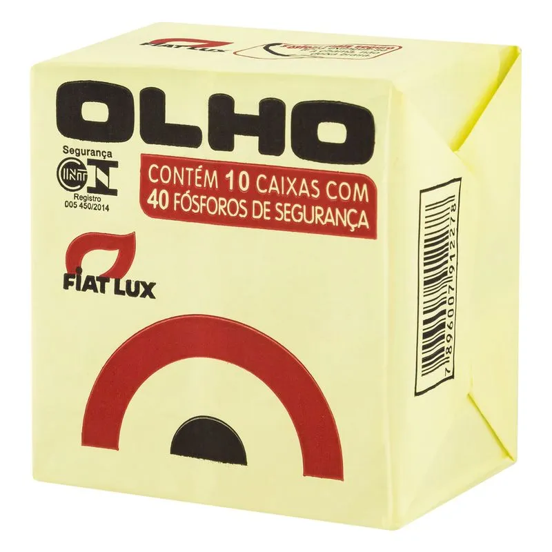 FÓSFORO DE SEGURANÇA FIAT LUX OLHO 10 UNIDADES