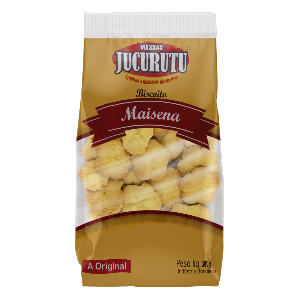 BISCOITO MAISENA MASSAS JUCURUTU PACOTE 300G