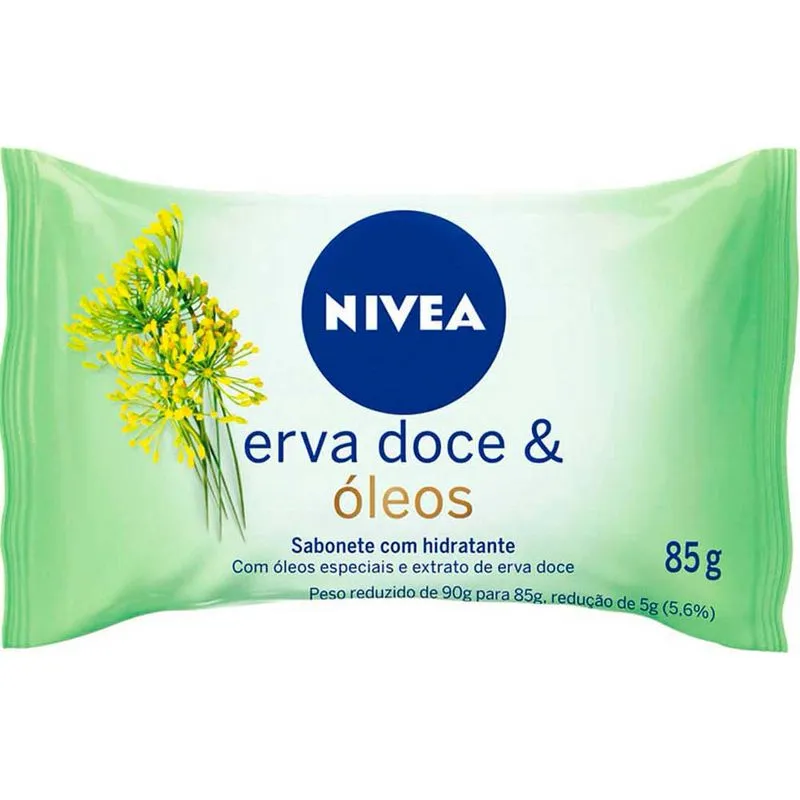 SABONETE EM BARRA NIVEA ERVA DOCE & ÓLEOS 85G
