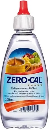 ADOÇANTE LÍQUIDO SACARINA ZERO CAL FRASCO 100ML