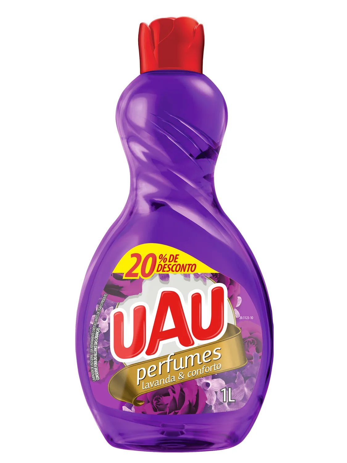 LIMPADOR LAVANDA & CONFORTO UAU PERFUMES FRASCO 1L GRÁTIS 20% DE DESCONTO