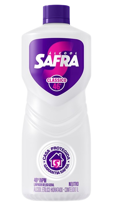 ALCOOL SAFRA CLEAN 46,2 INPI 1L