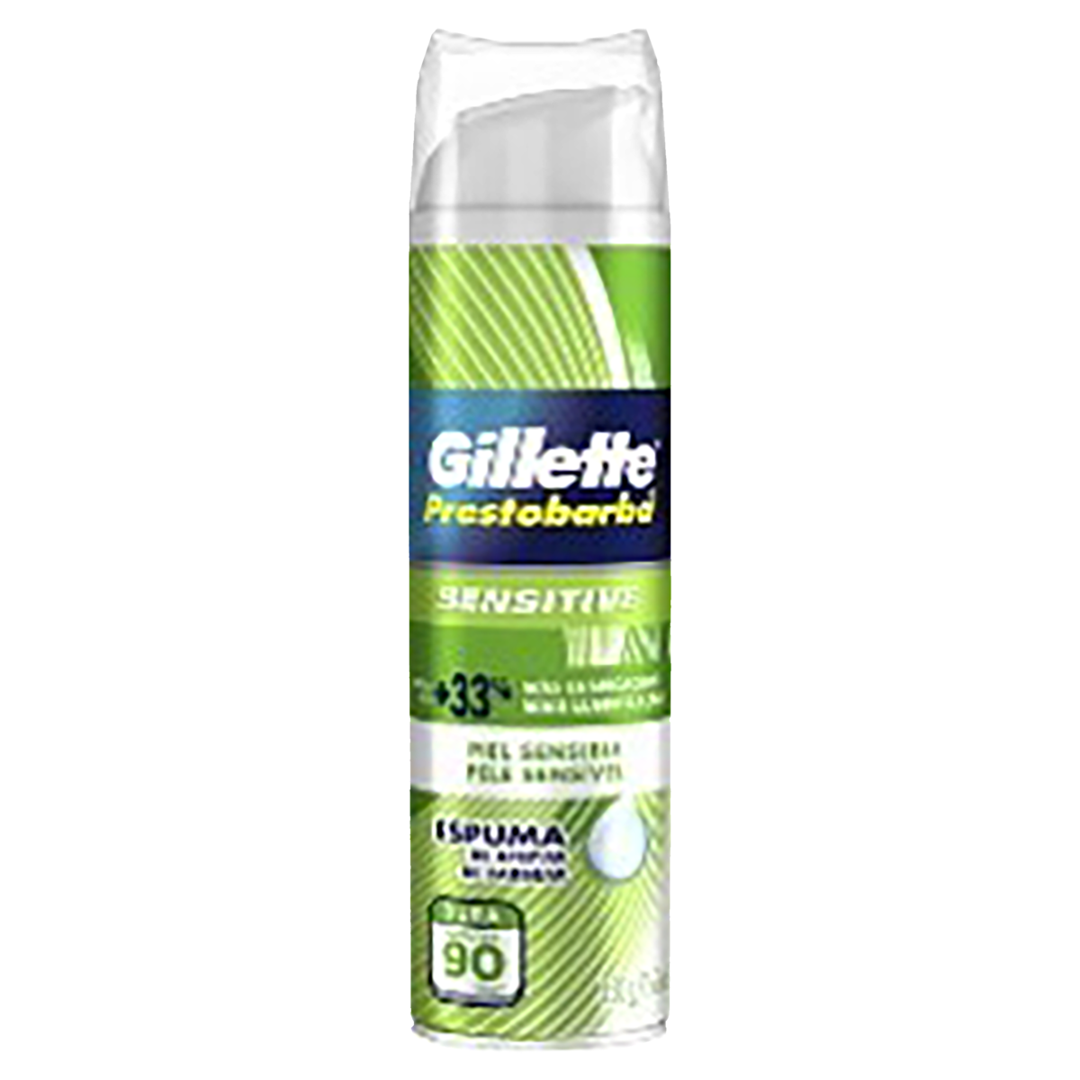 ESPUMA DE BARBEAR GILLETTE PRESTOBARBA SENSITIVE FRASCO 150G 0