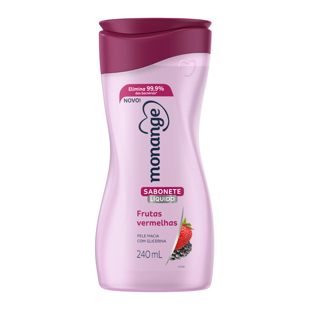 SABONETE LÍQUIDO FRUTAS VERMELHAS MONANGE FRASCO 240ML 0