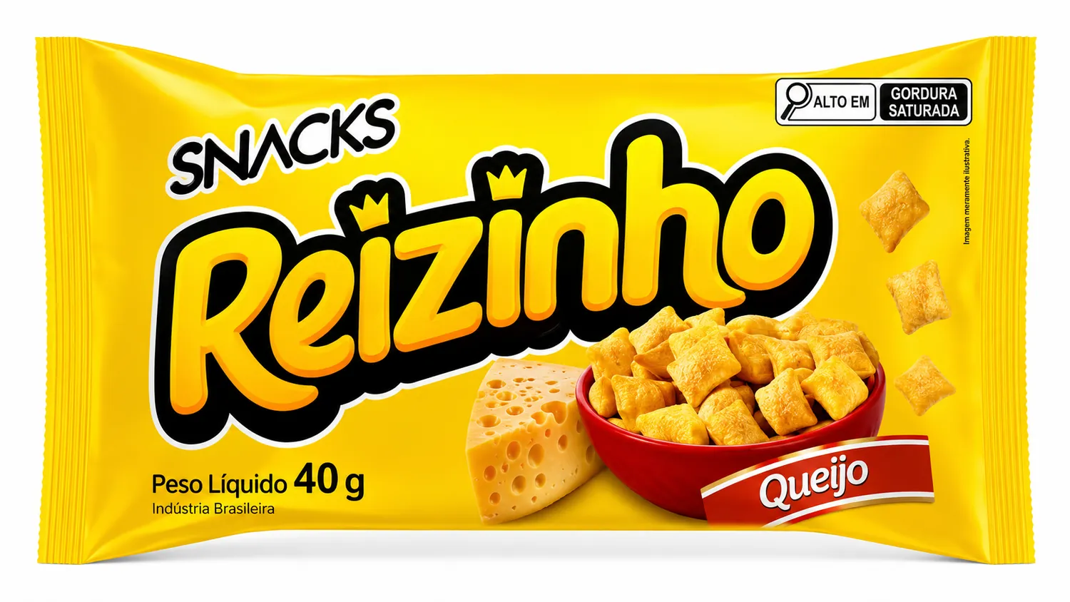 SALGADINHO SNACKS REIZINH QUEIJO 50G