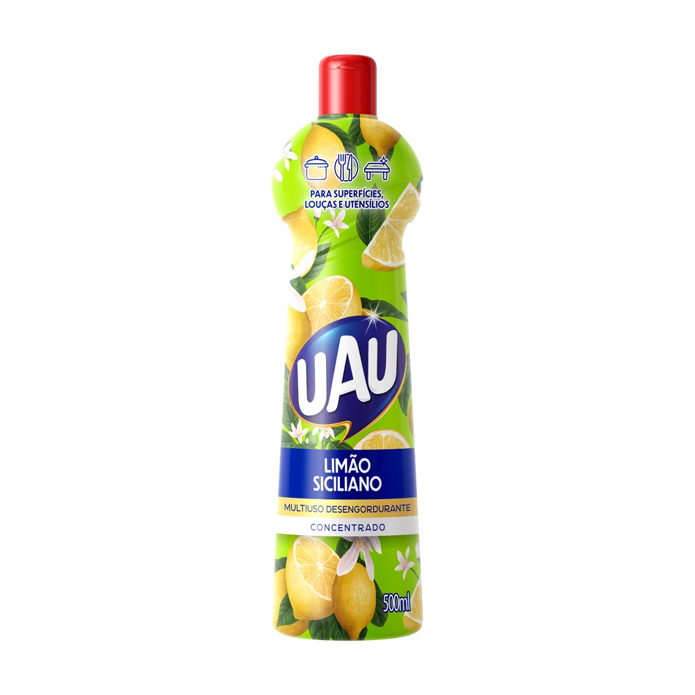 LIMPADOR DESENGORDURANTE LIMÃO-SICILIANO UAU SQUEEZE 500ML