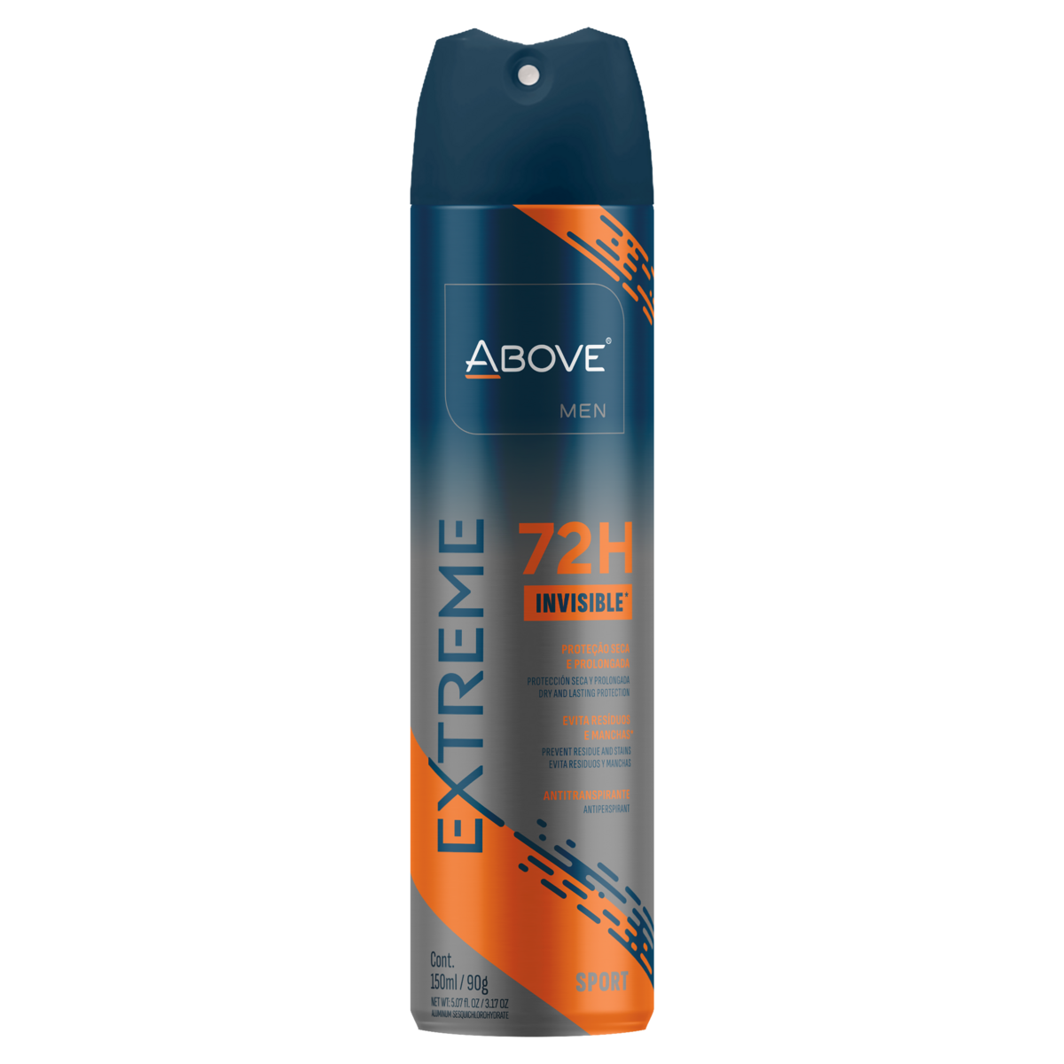ANTITRANSPIRANTE AEROSSOL INVISIBLE SPORT ABOVE MEN EXTREME 150ML SPRAY
