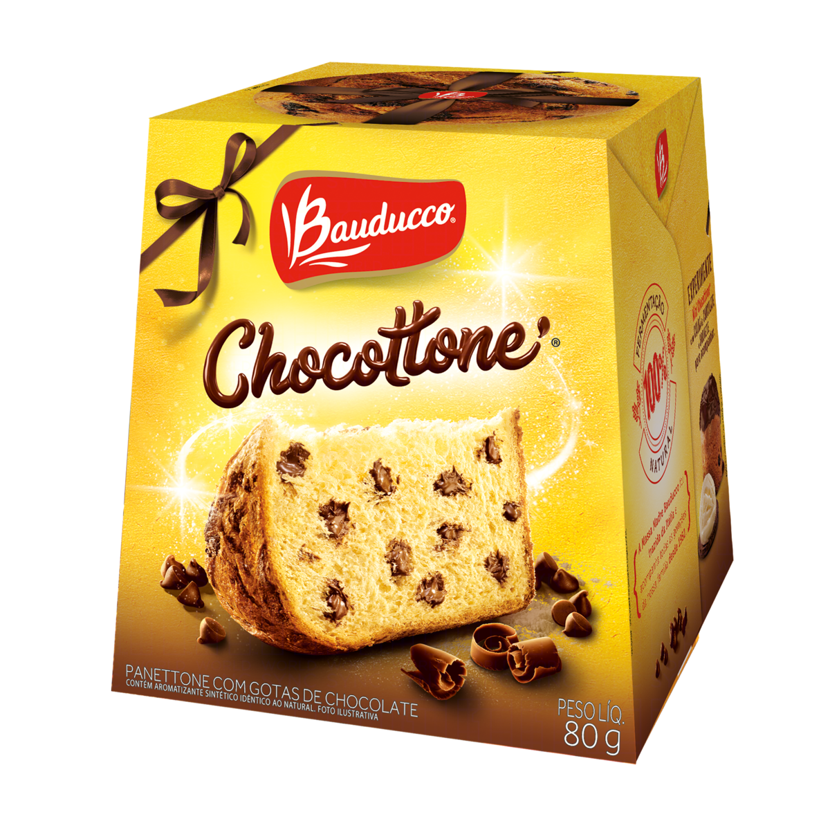 PANETTONE BAUDUCCO MINI CHOCOTTONE 80G — imagem 1