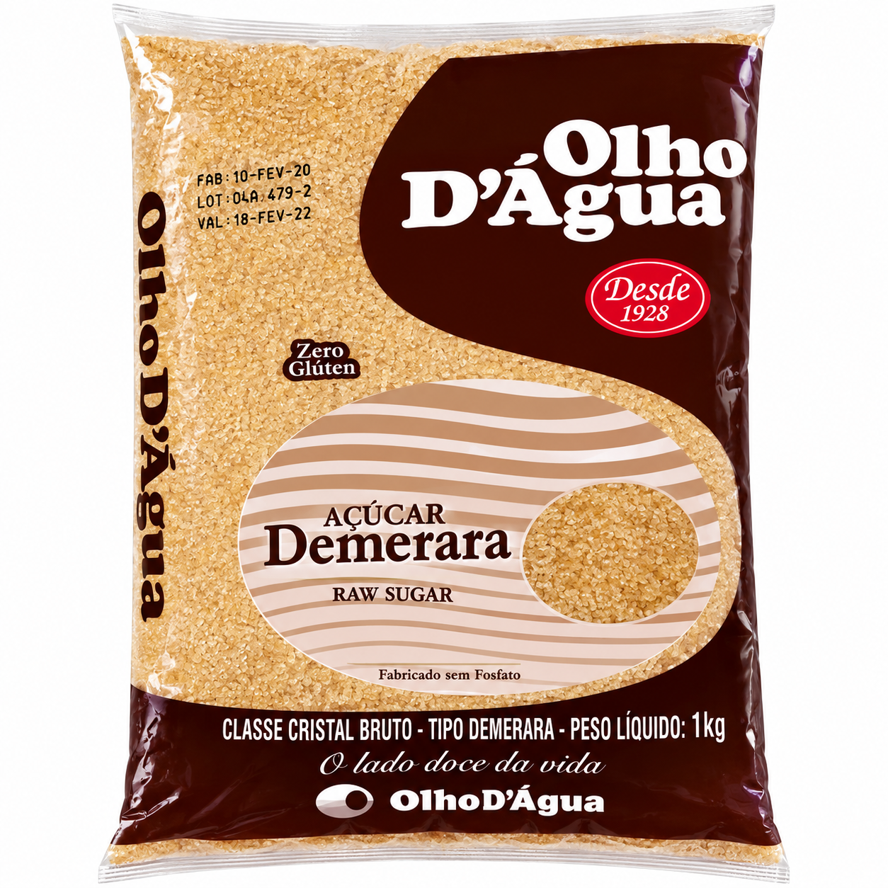 AÇÚCAR OLHO D'ÁGUA DEMERARA 1KG