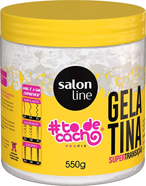 GELATINA SALON LINE #TO DE CACHO SUPER TRANSIÇÃO POTE 550G