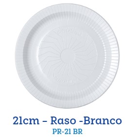 PRATO DESC CRISTALCOPO 21CM C/10UNIDADE