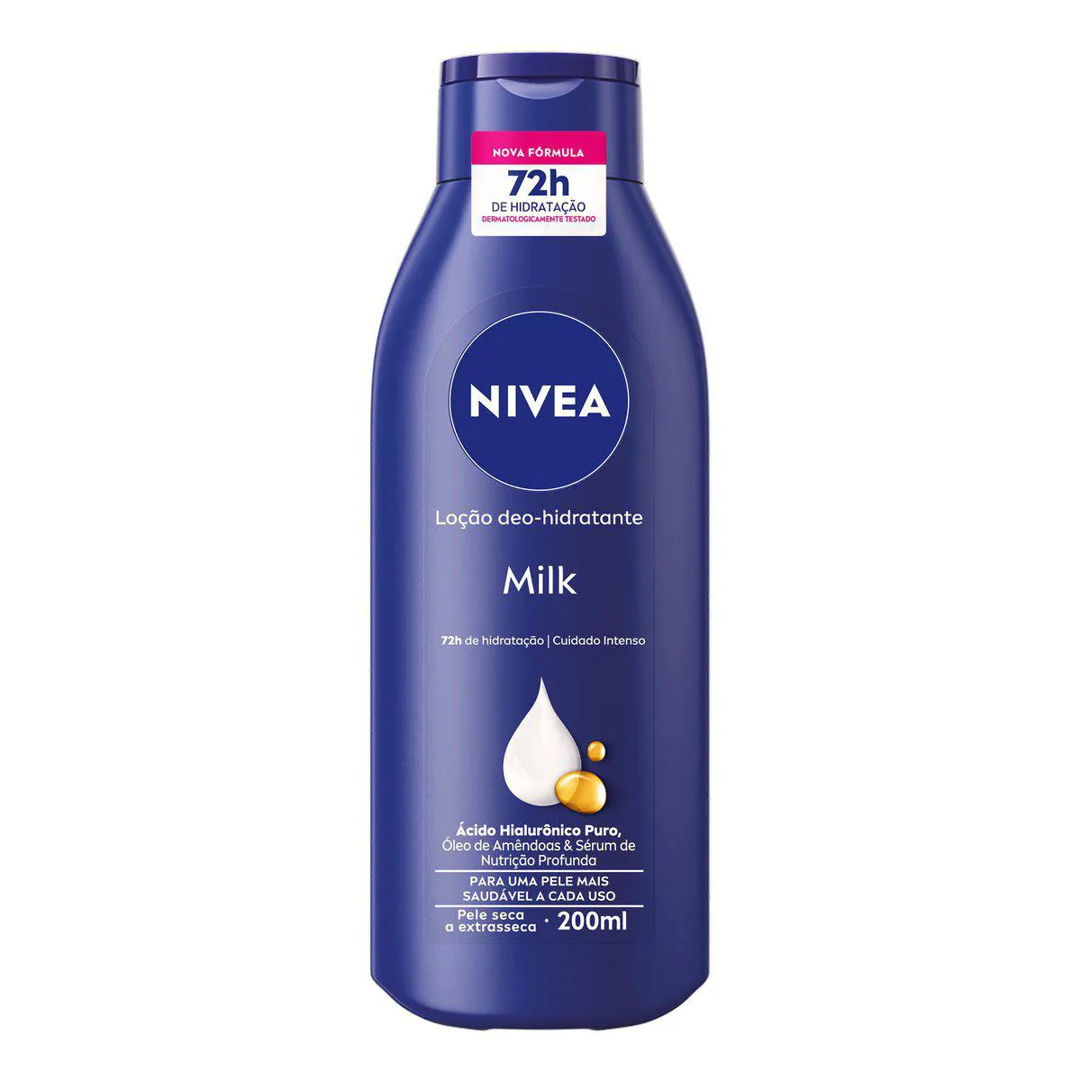 LOÇÃO DEO-HIDRATANTE NIVEA MILK FRASCO 200ML