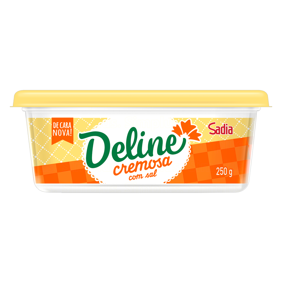 MARGARINA CREMOSA COM SAL DELINE POTE 250G