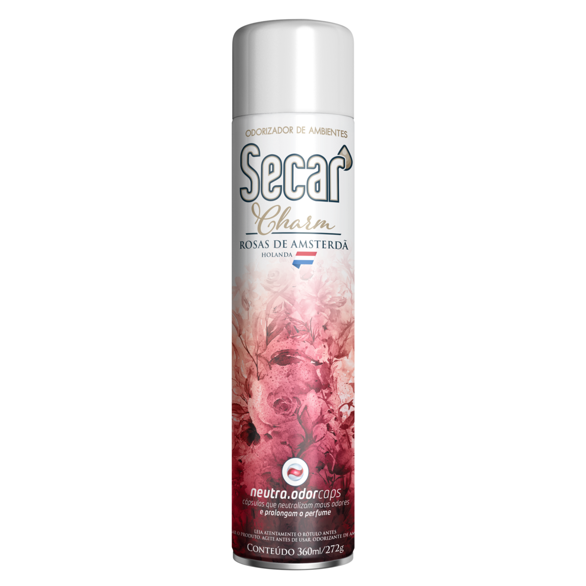 ODORIZADOR DE AMBIENTE AEROSSOL ROSAS DE AMSTERDÃ SECAR CHARM FRASCO 360ML SPRAY