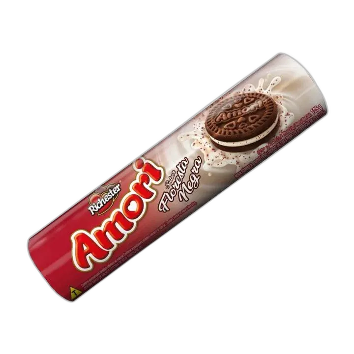 BISCOITO RECHEIO FLORESTA NEGRA RICHESTER AMORI PACOTE 125G 0