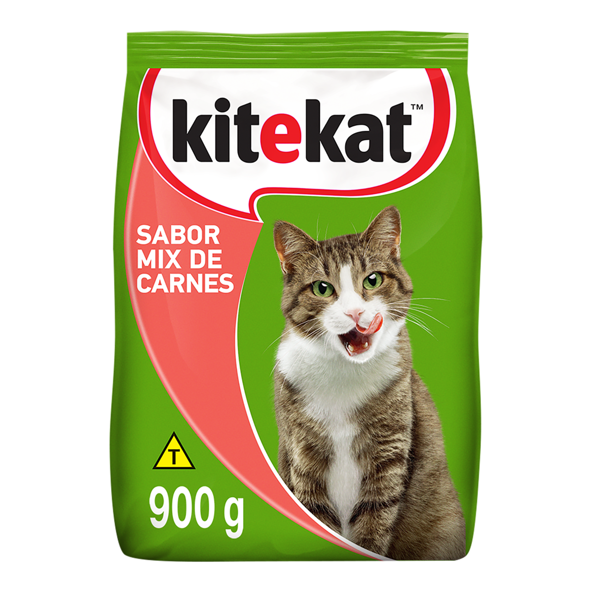 ALIMENTO PARA GATOS ADULTOS MIX DE CARNES KITEKAT PACOTE 900G