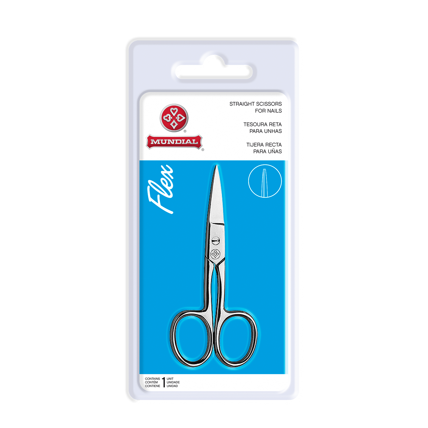 TESOURA INOX PARA UNHAS FLEX MUNDIAL PERSONAL CARE