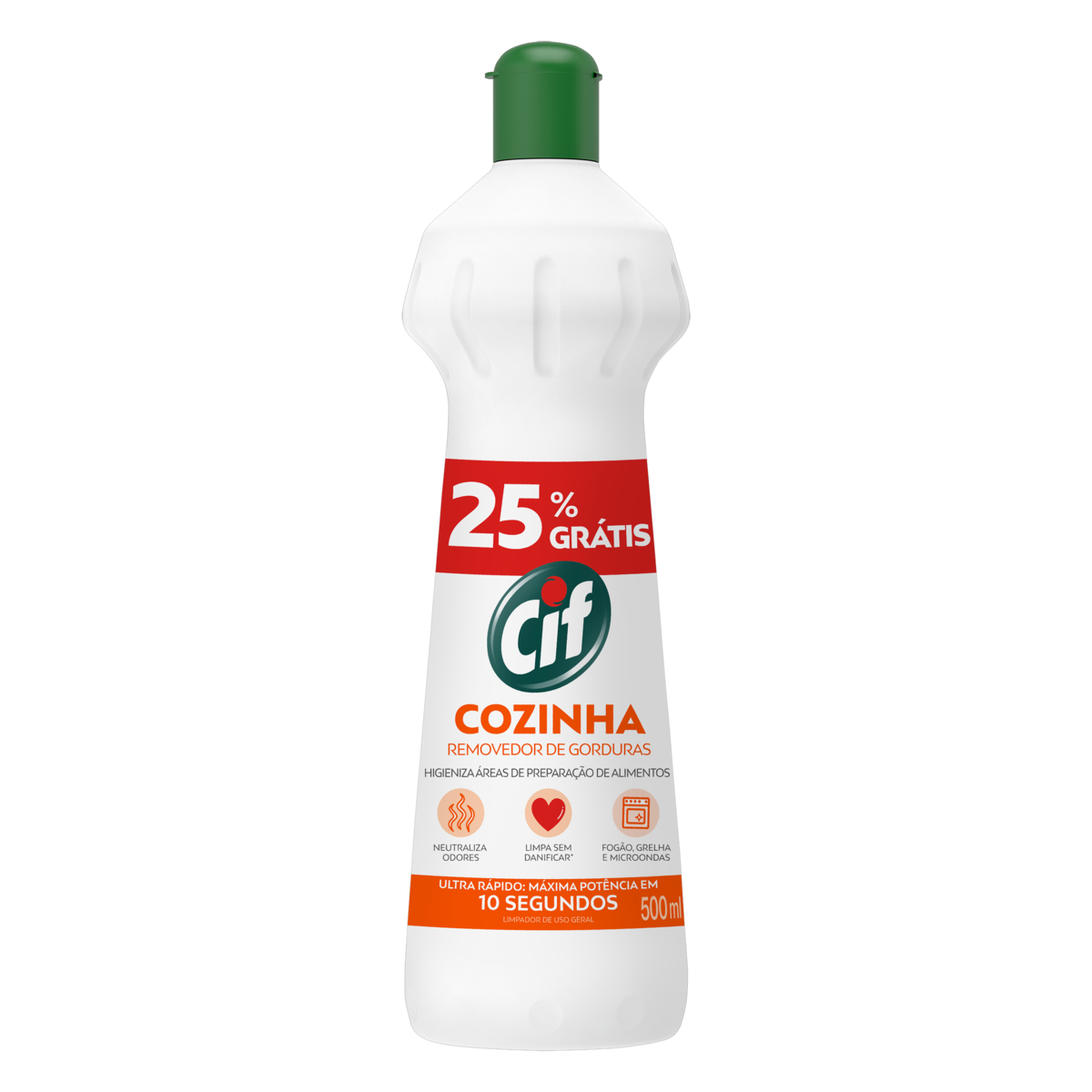 LIMPADOR DESENGORDURANTE COZINHA CIF SQUEEZE LEVE 500ML PAGUE 375ML 0