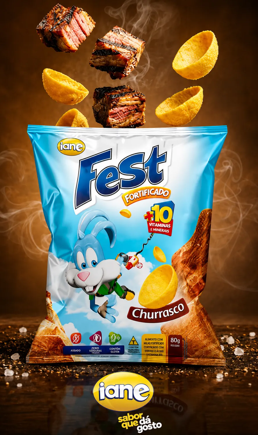 SALGADINHO IANE FEST FORTIFICADO CHURRASCO 50G