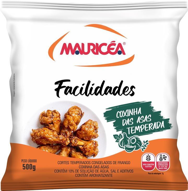COXINHA DA ASA TEMPERADA 500G MAURICEA