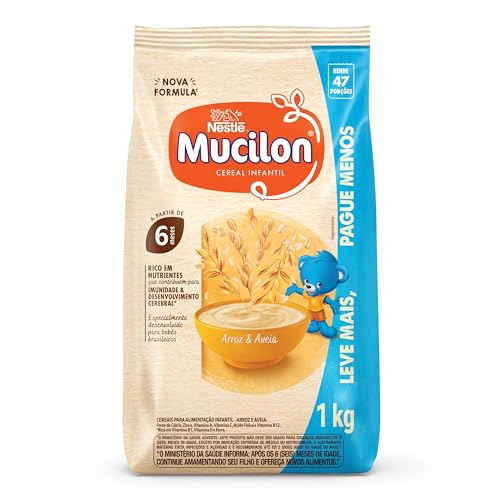 CEREAL INFANTIL ARROZ & AVEIA MUCILON PACOTE 1KG LEVE MAIS PAGUE MENOS 0