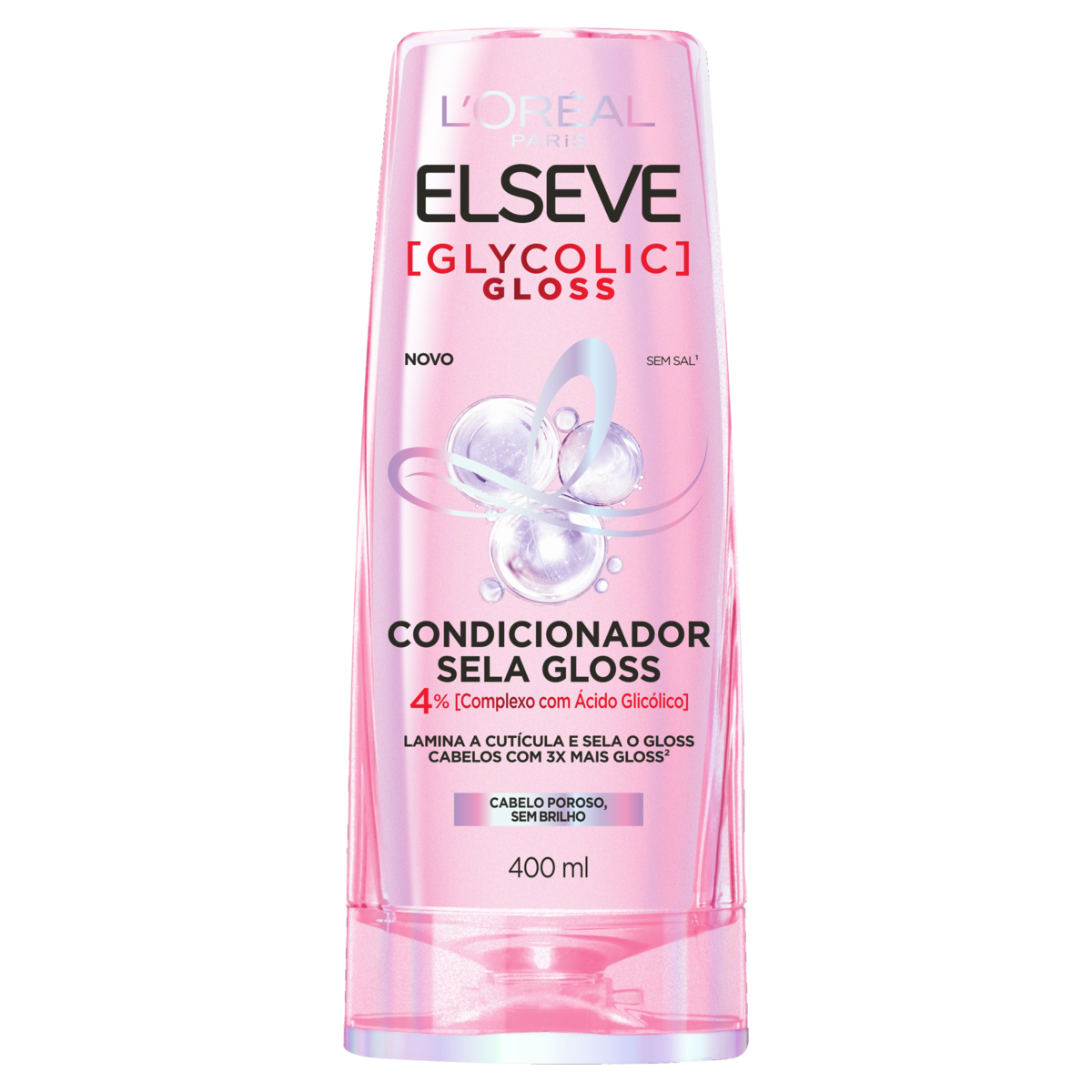 CONDICIONADOR LORÉAL PARIS ELSEVE GLYCOLIC GLOSS FRASCO 400ML 0