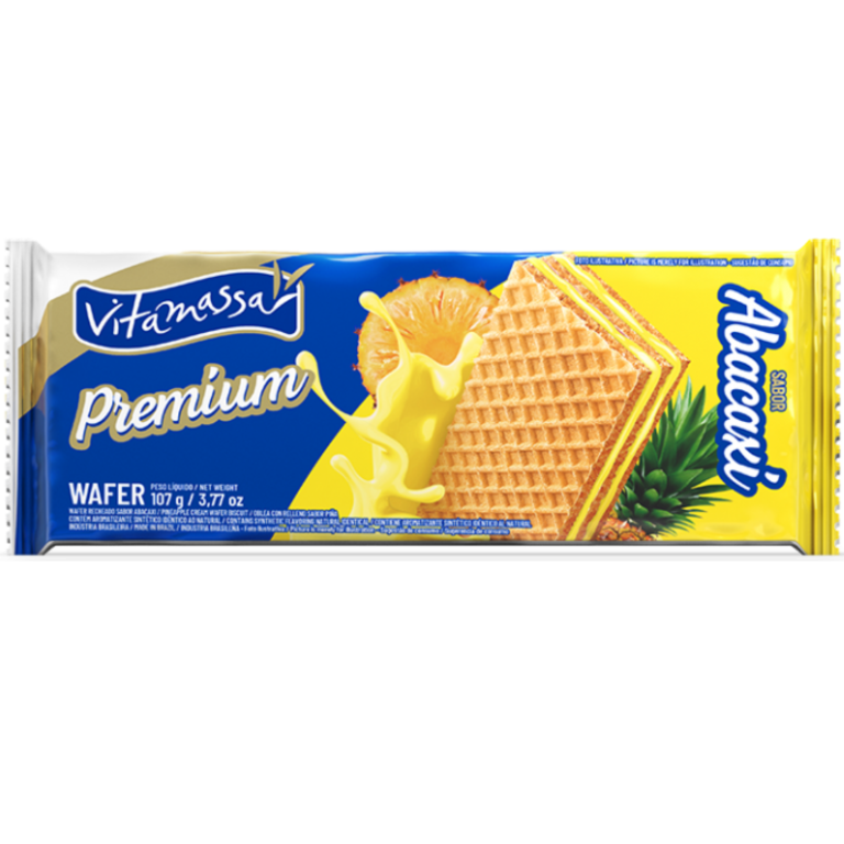 BISCOITO WAFER DE ABACAXI VITAMASSA 80G