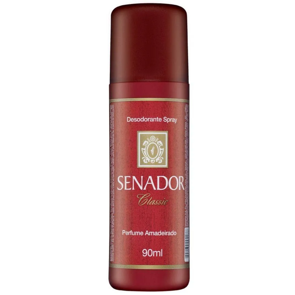 DESODORANTE EM SPRAY MASCULINO SENADOR CLASSIC 90ML