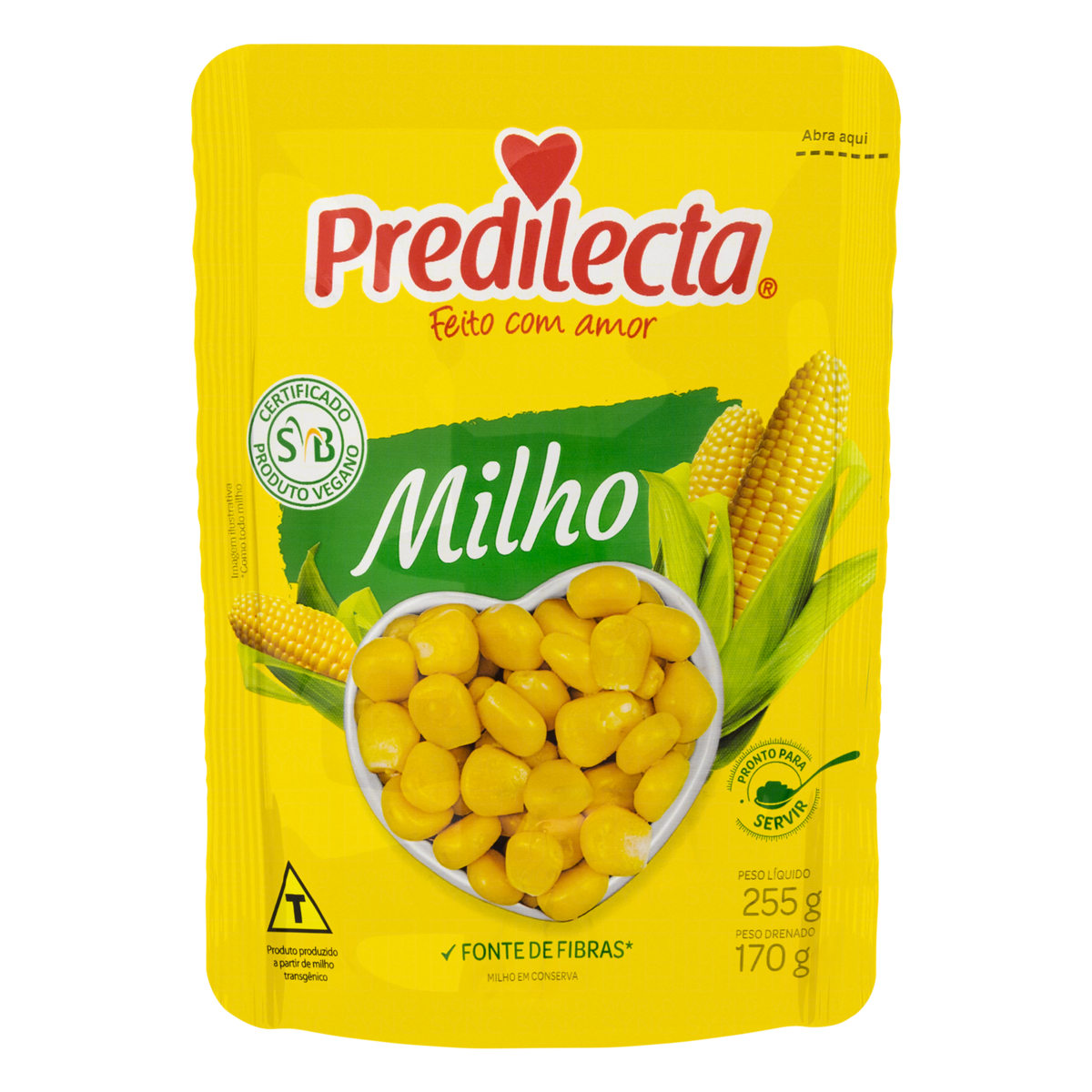 MILHO VERDE EM CONSERVA PREDILECTA SACHÊ 170G