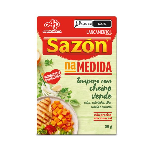 TEMPERO CHEIRO VERDE SAZÓN NA MEDIDA CAIXA 30G 6 UNIDADES