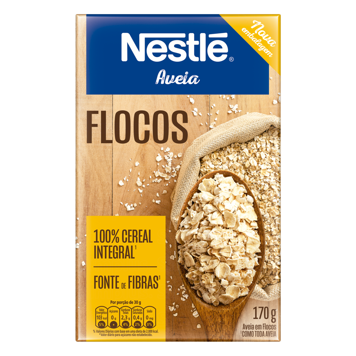 AVEIA NESTLE FLOCOS 170G — imagem 1